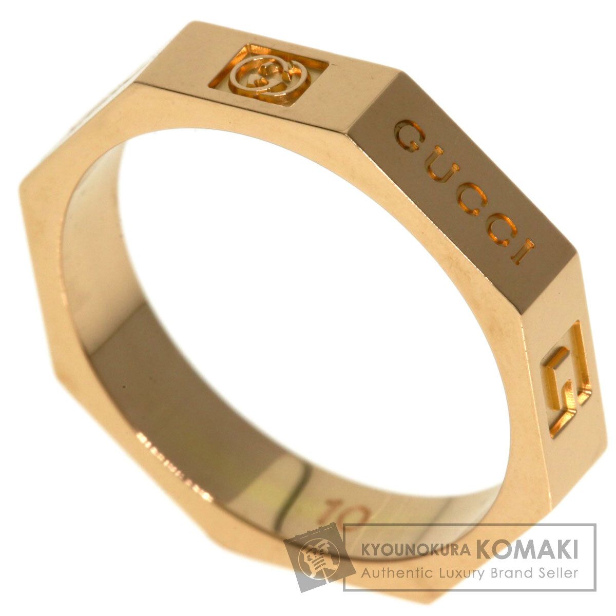 GUCCI グッチ オクタゴン #10 リング・指輪 K18PG レディース [中古]