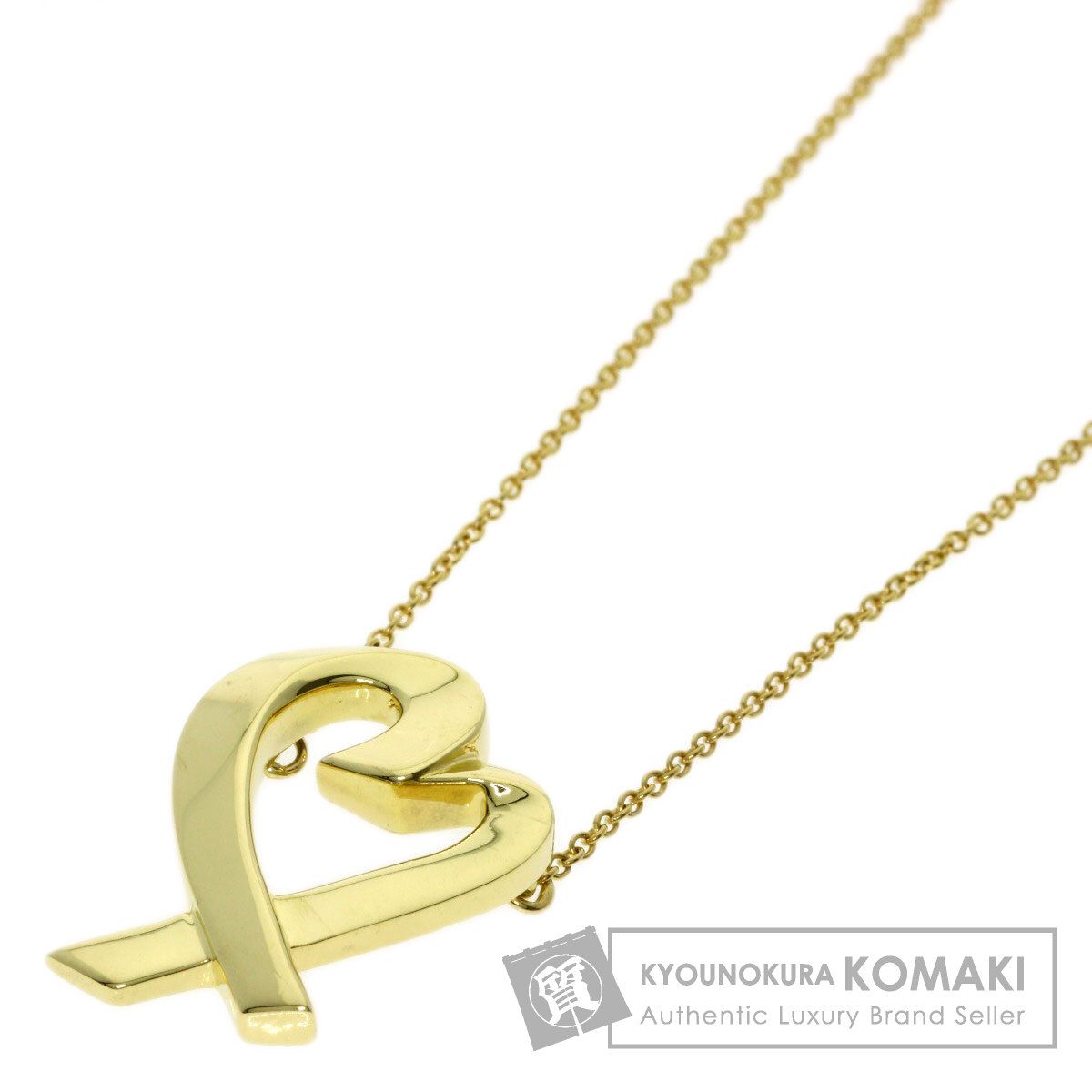 TIFFANY&Co. ティファニー ラビングハート ネックレス K18YG レディース [中古]