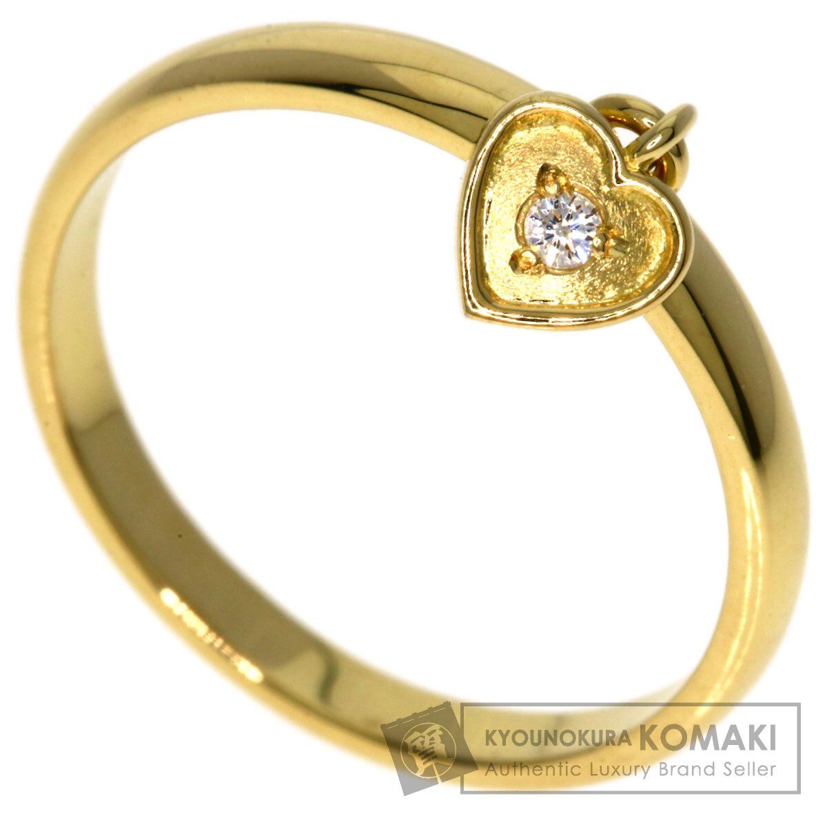 Dior ディオール ハート ダイヤモンド リング・指輪 K18YG レディース [中古]