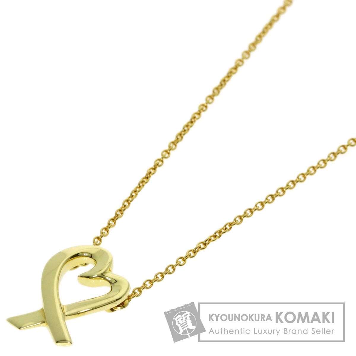 TIFFANY&Co. ティファニー ラビングハート ネックレス K18YG レディース [中古]