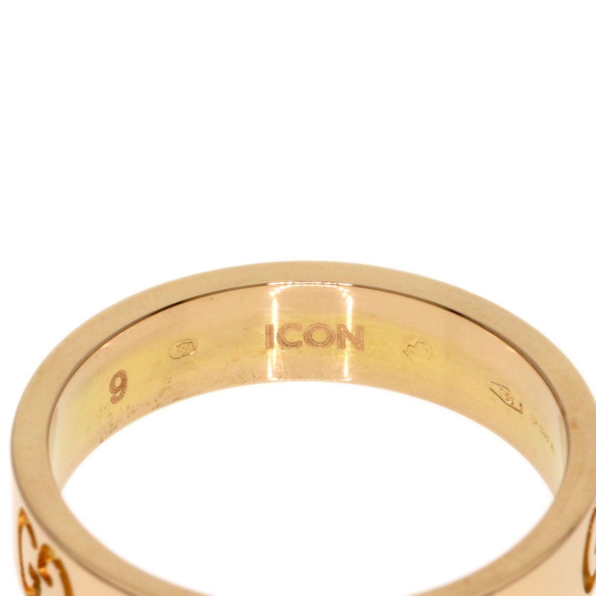 GUCCI グッチ アイコン #9 リング・指輪 K18PG レディース [中古