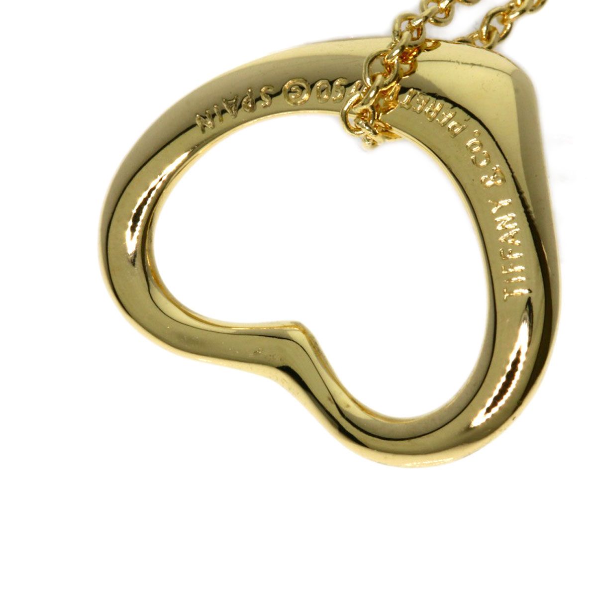 TIFFANY&Co. ティファニー オープンハート ネックレス K18YG