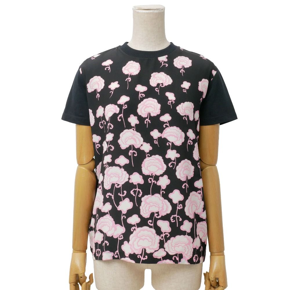 ■美品■PRADA プラダ 半袖Ｔシャツ サイズXS 異素材切替 イタリア製 ブランド古着【中古】20260529/RA9549