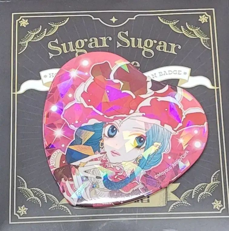 シュガシュガルーン ポップアップ ホログラム ハート 缶バッジ - メルカリ
