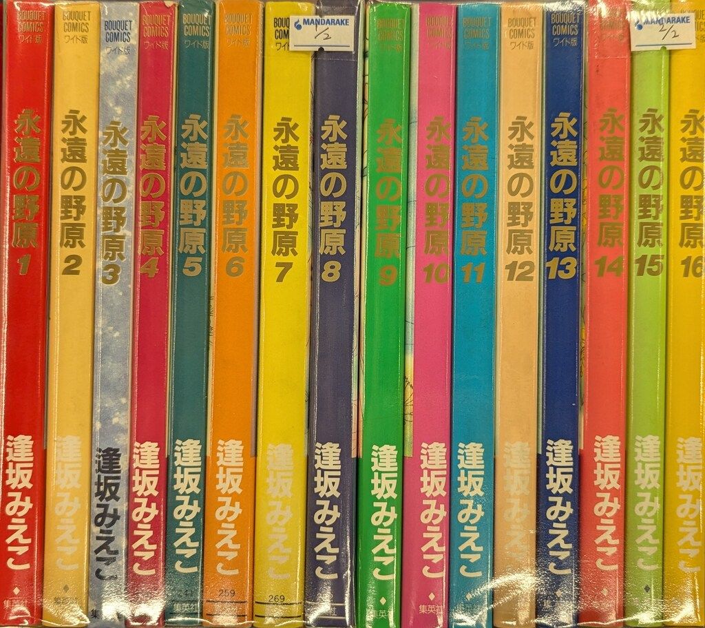 永遠の野原 全16巻セット 集英社 ぶーけコミックス 逢坂みえこ 永遠の野原 全16巻 セット - メルカリ