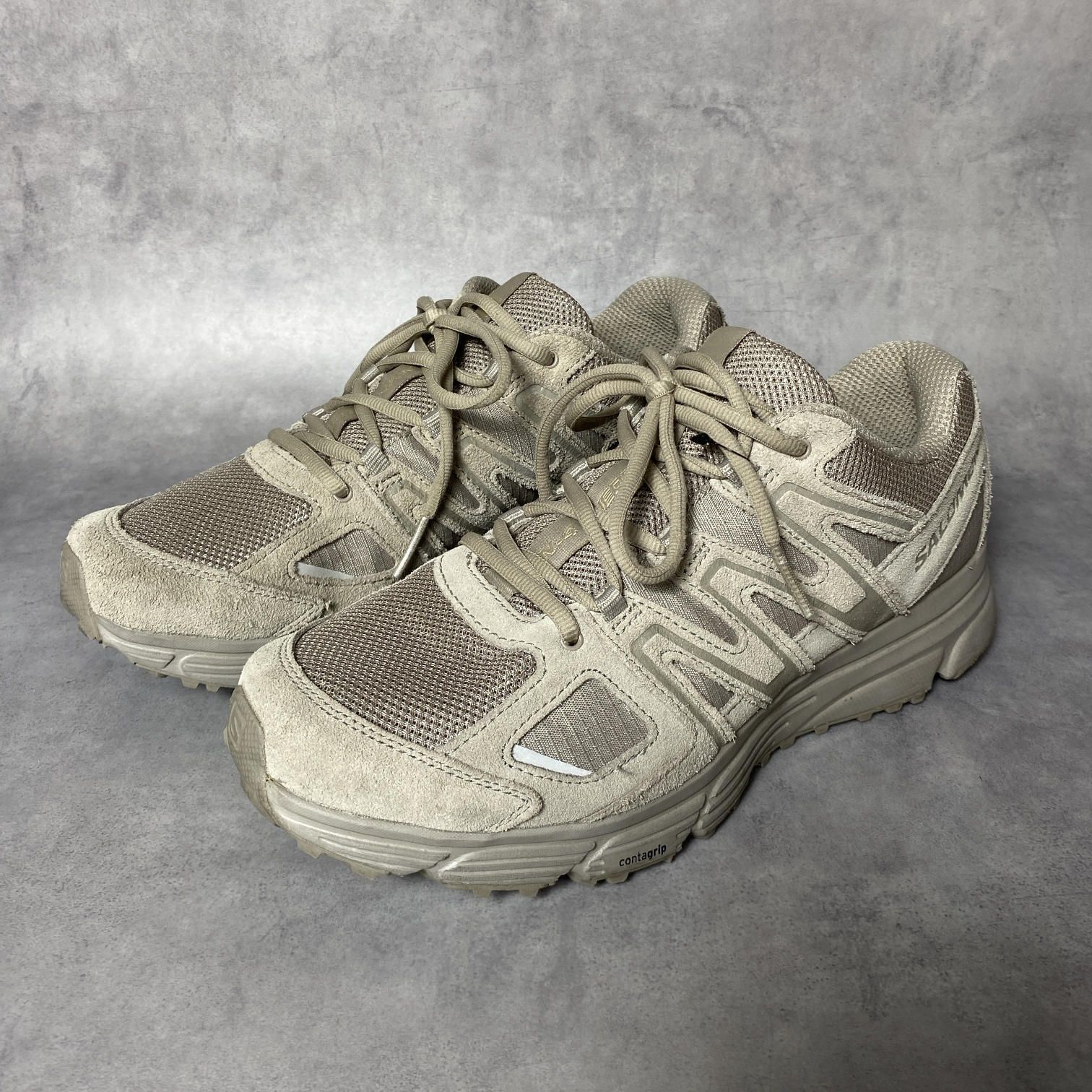 PQ392◇SALOMON : XMN-4 SUEDE◇27.5cm◇サンドベージュ系 473072 サロモン