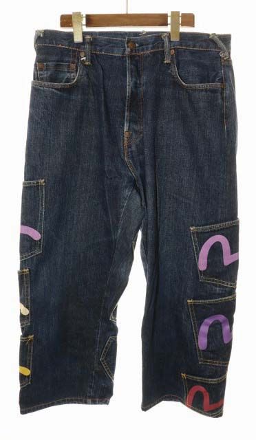 エヴィス EVISU DENIM JEANS サイズ 36 マルチ メニー ポケット デニム