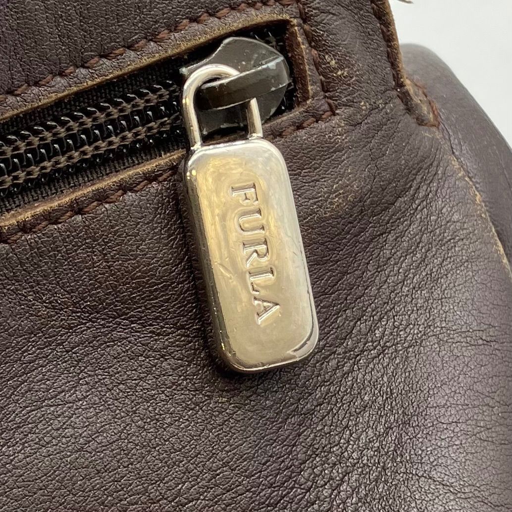 U017【お買い得】FURLA ショルダーバッグ 袋付き レザー フルラ - メルカリ