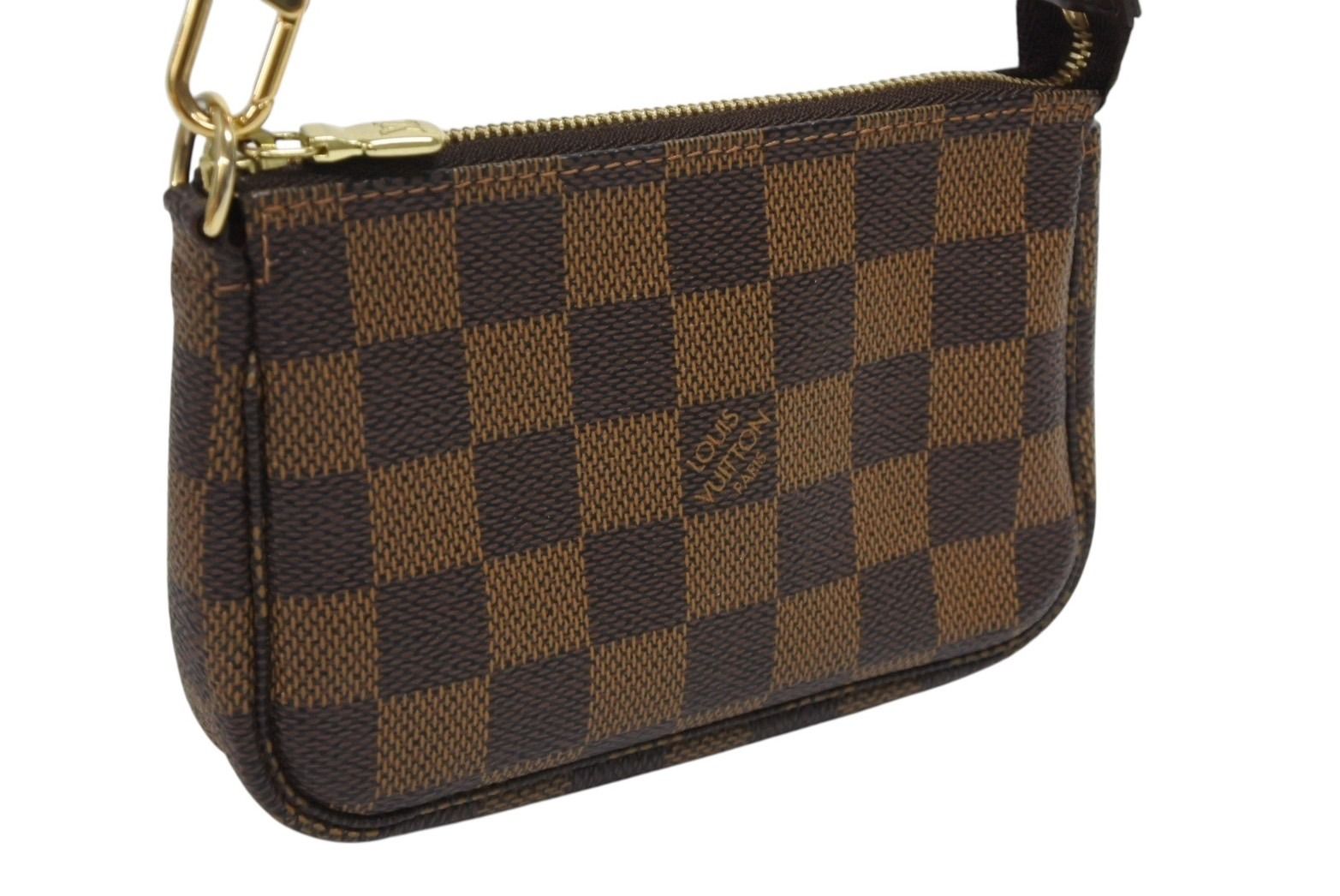 極美品 LOUIS VUITTON ルイヴィトン ダミエ ミニ ポシェット アクセ