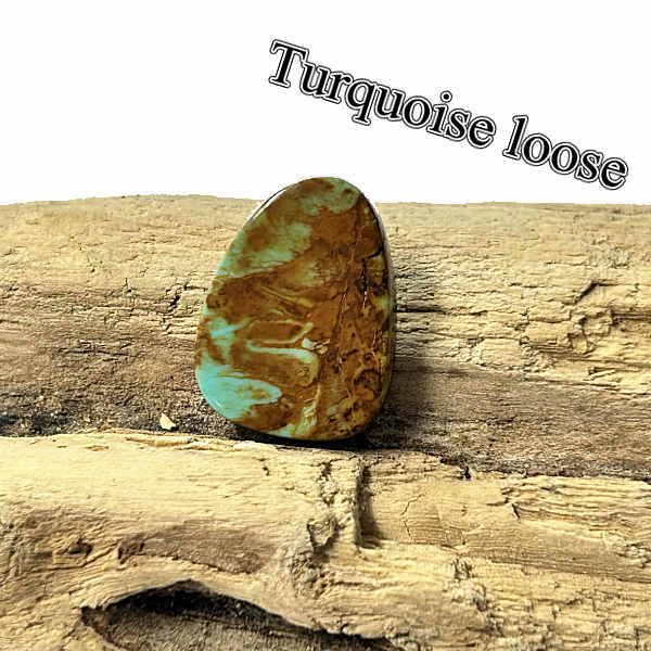 tru-92 ハッチタ ターコイズ ルース Hachita Turquoise 【ニューメキシコ】ターコイズ カボション アクセサリー/材料/彫金/コレクション