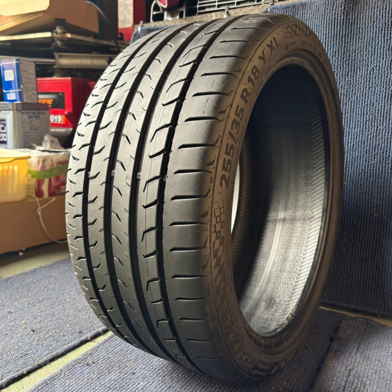 ☆送料無料☆【2024年製造】【溝7.5分山】Continental Max Contact MC6 1本 255/35R18 ASP3629