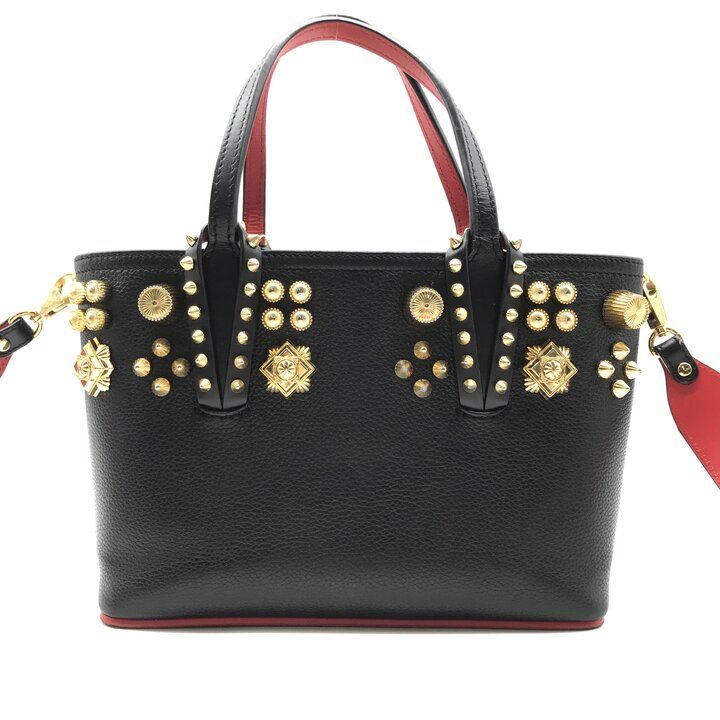 美品 Christian Louboutin クリスチャン ルブタン カバタ レザー