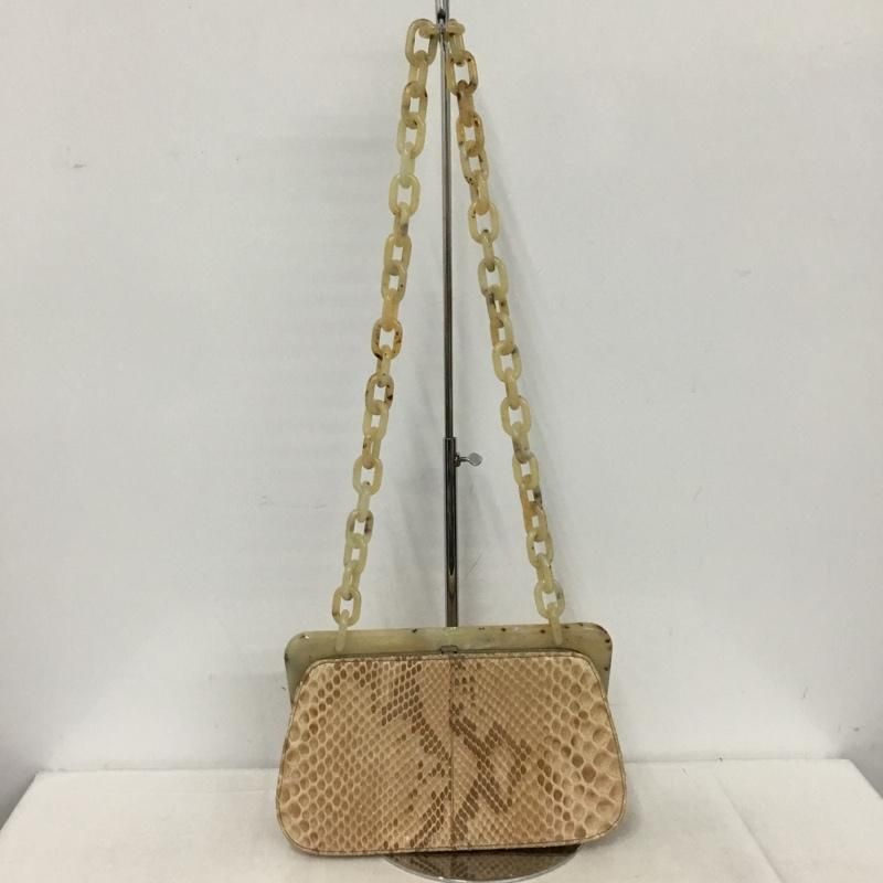 PRADA プラダ ハンドバッグ プラスチックチェーン パイソン