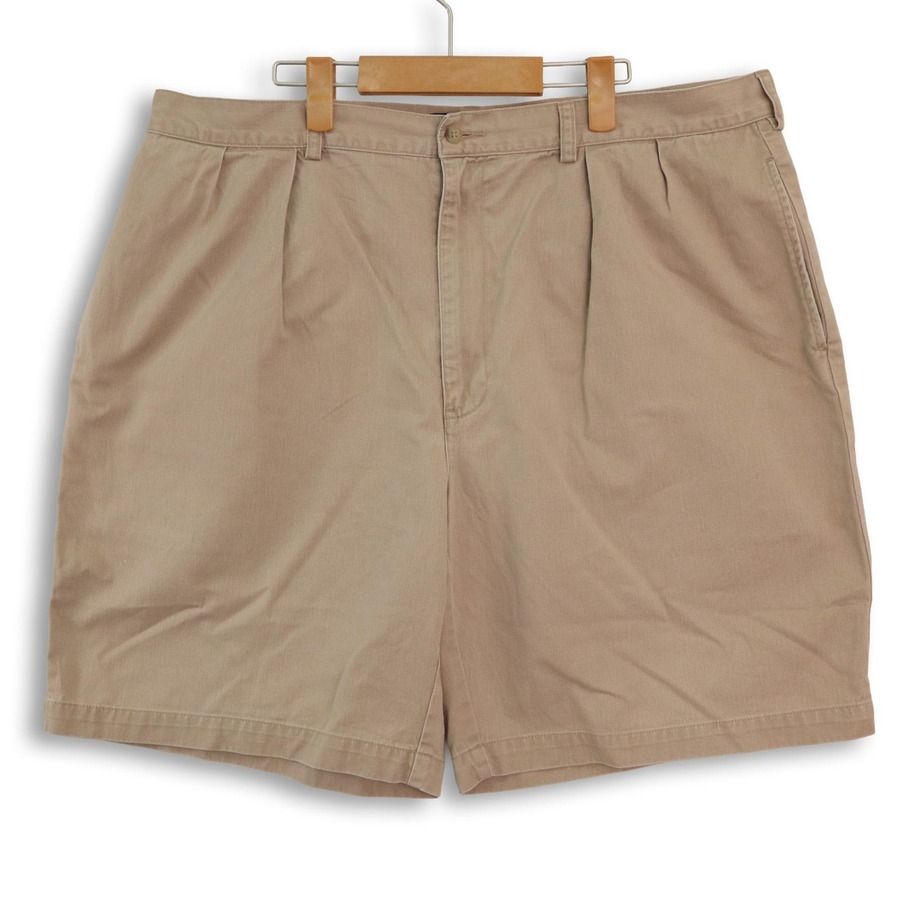 大きいサイズ メンズW42 ポロラルフローレン CLASSIC CHINO POLO ポロチノ チノパン TYLER SHORT ショーツ ハーフパンツ 実寸ウエスト104cm ベージュ系 hpc-0185