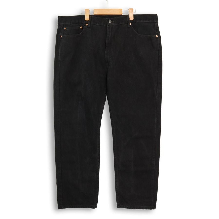 大きいサイズ メンズW40 リーバイス Levi's 505 デニムパンツ ジーンズ 実寸ウエスト106cm ブラック系 hpc-0194