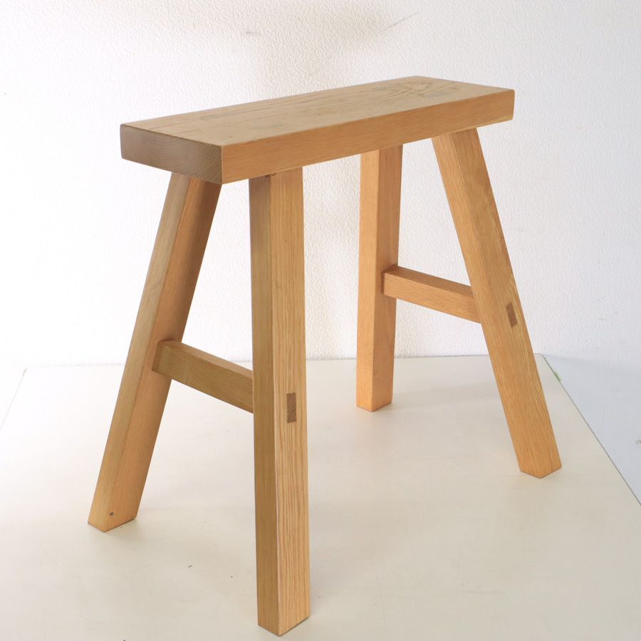廃盤品　無印良品　無垢材ベンチ・オーク材・小 MUJI 無印良品 オーク無垢材 ベンチ 小 幅45cm 廃盤 オーク材は残念