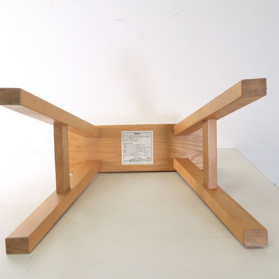 ⑤　無印良品　ベンチ小　廃盤品 MUJI 無印良品 オーク無垢材 ベンチ 小 幅45cm 廃盤 オーク材は残念