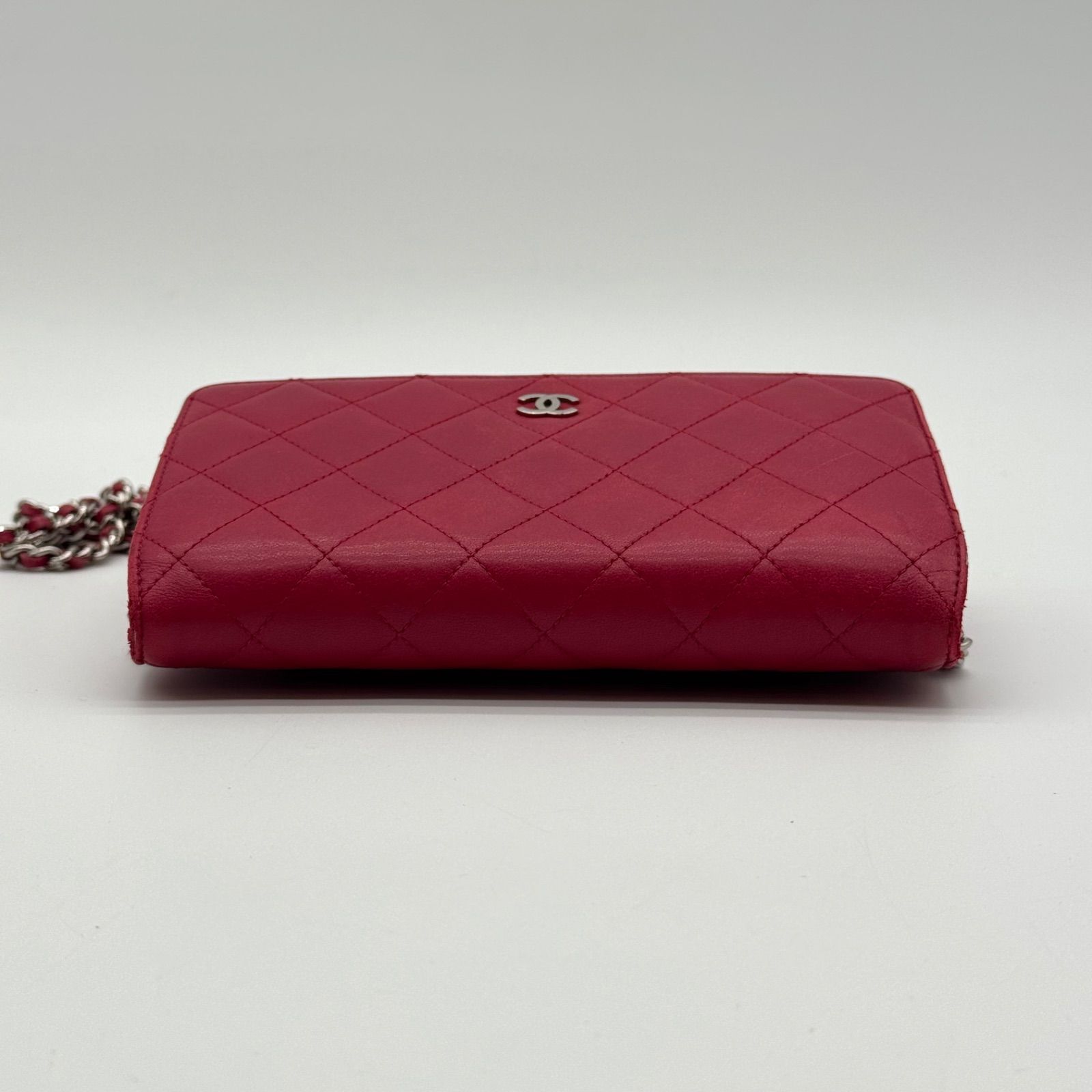 早い者勝ち✨CHANEL シャネル チェーンウォレット ラムスキン