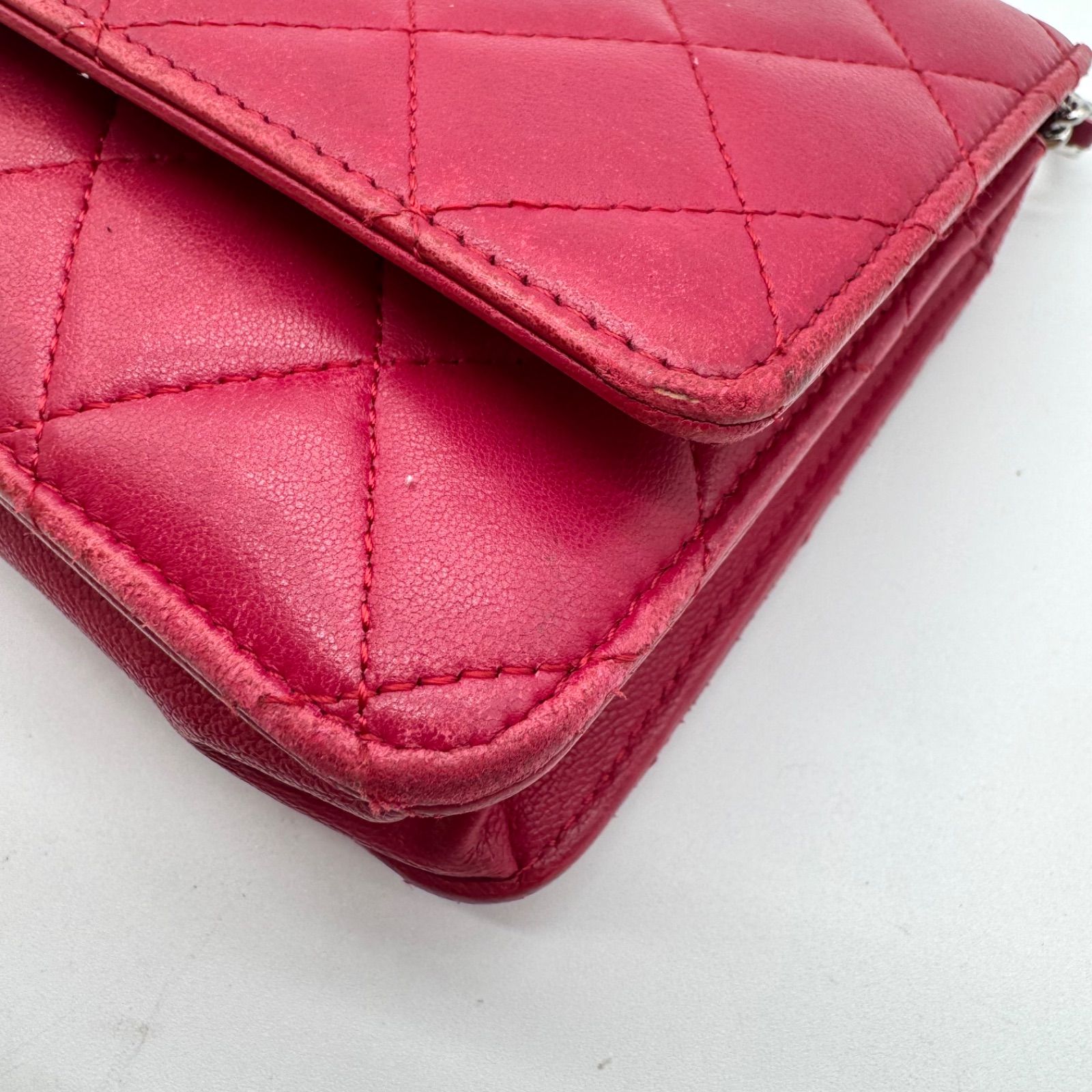 早い者勝ち✨CHANEL シャネル チェーンウォレット ラムスキン