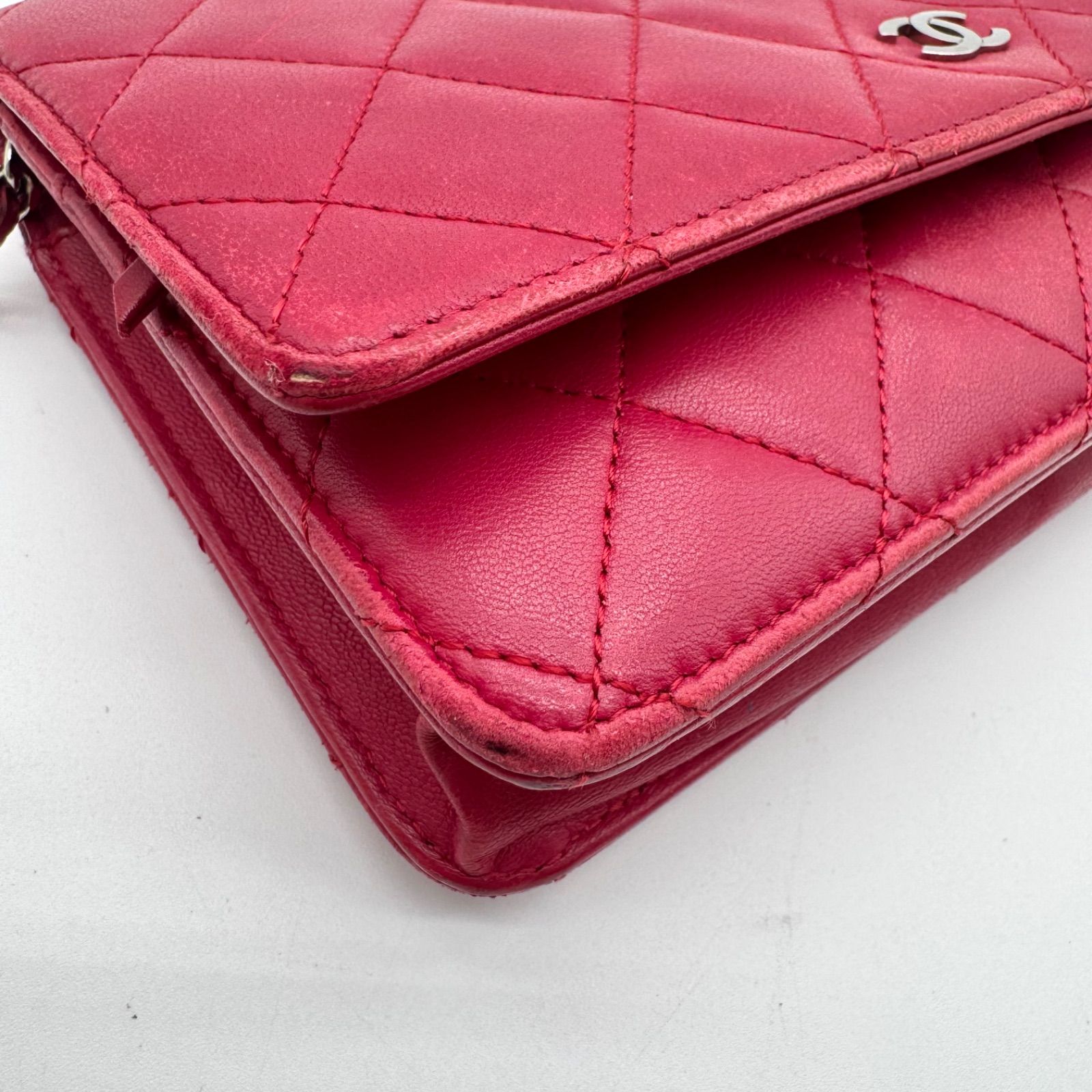 早い者勝ち✨CHANEL シャネル チェーンウォレット ラムスキン 