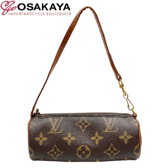 LOUIS VUITTON ルイヴィトン モノグラム パピヨン 付属ポーチ モノグラム ブラウン ミニバッグ ポーチ 小物入れ コンパクト ロゴ レディース 女性 ブランド プレゼント