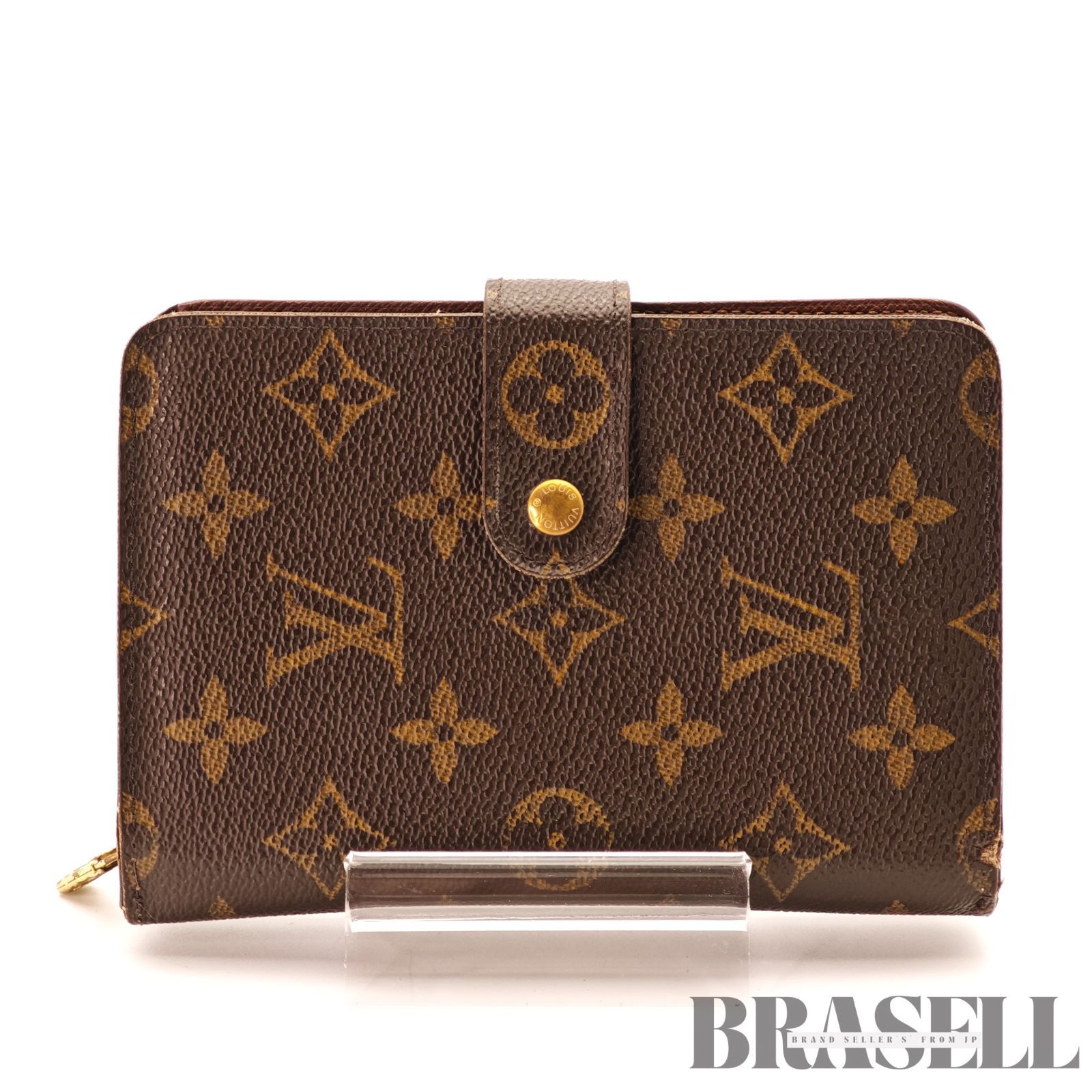 LOUIS VUITTON ポルトパピエ・ジップ M61207 小物 折りたたみ財布 二つ折り財布 ブラウン レディース メンズ