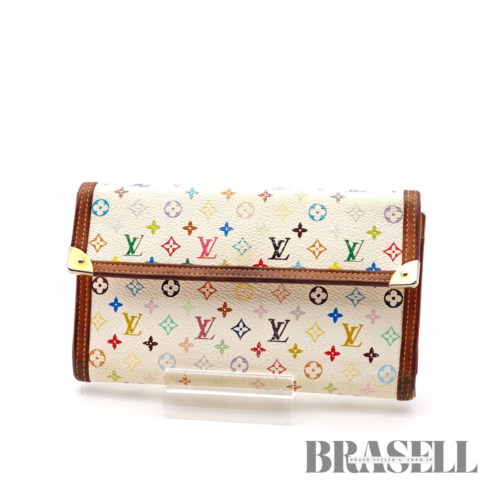 LOUIS VUITTON ポルトトレゾール M92659 小物 長財布 ケース ブロン(ホワイト) レディース