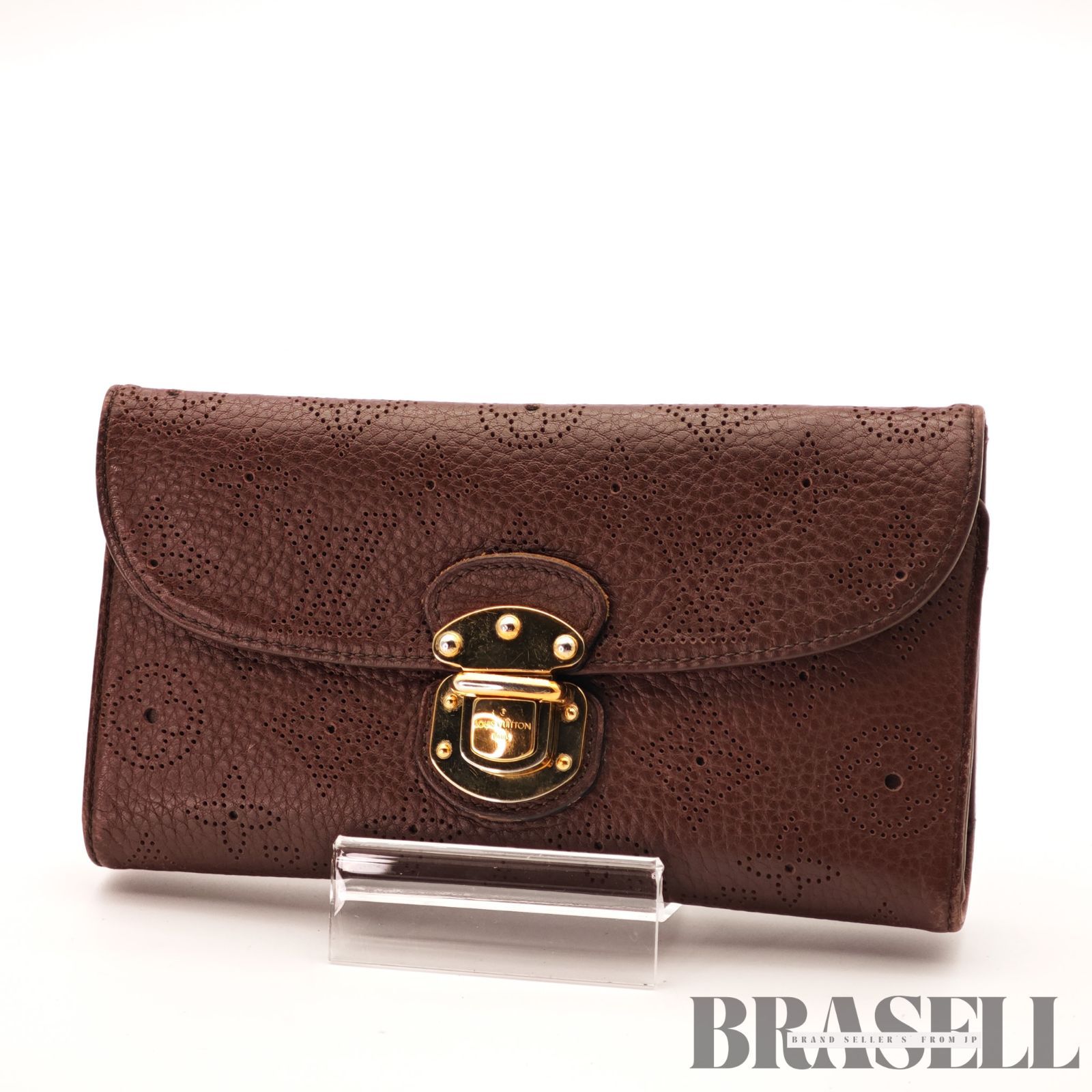 LOUIS VUITTON ポルトフォイユ アメリア M95995 小物 折りたたみ財布 三つ折り財布 ブラウン レディース メンズ