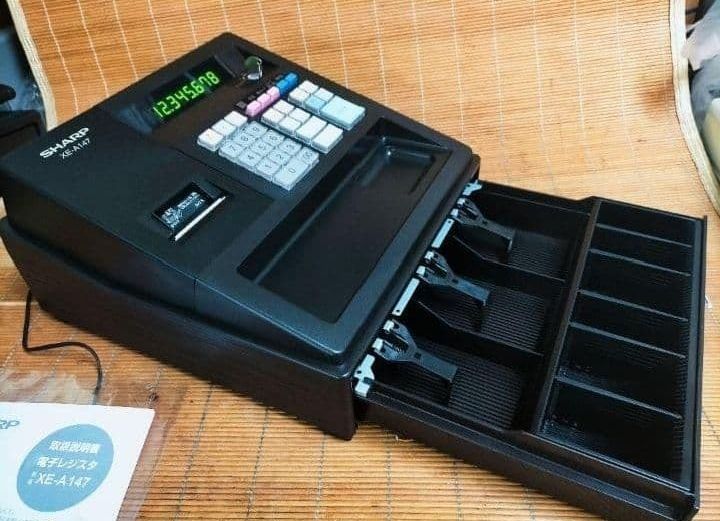 シャープレジスター XE-A147 PC連携売上管理フル設定無料 134300