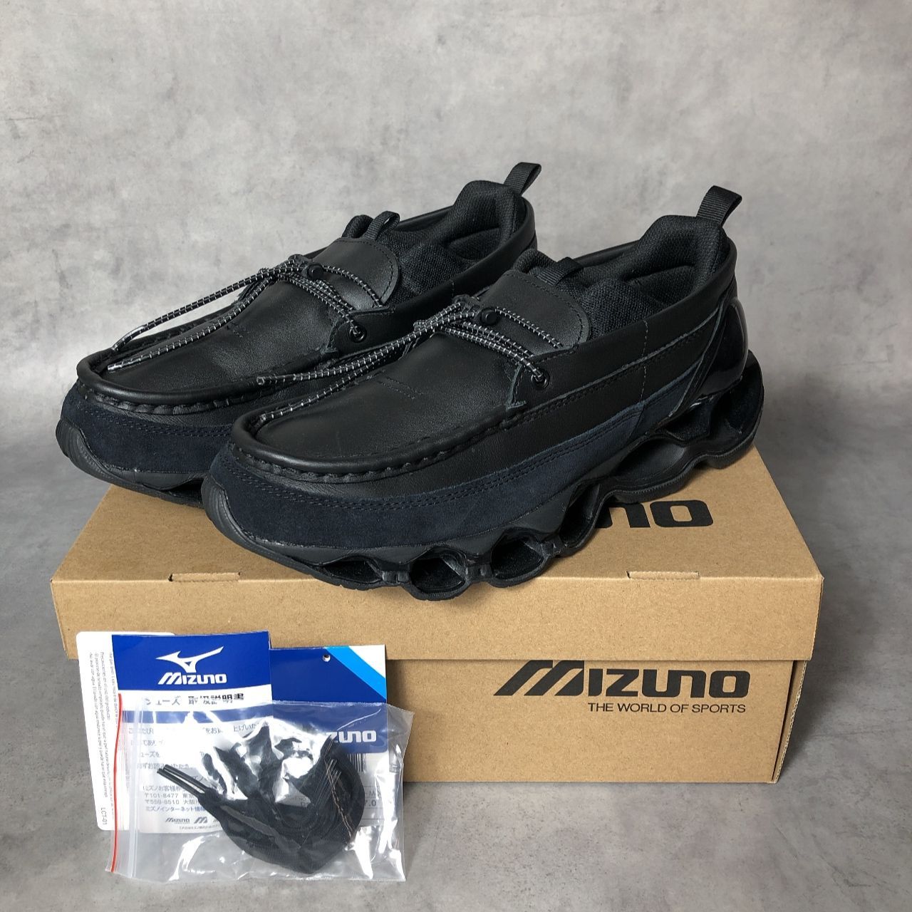 PQ395◇Mizuno : Wave Prophecy Moc SL D1GD261401◇27cm◇Black 