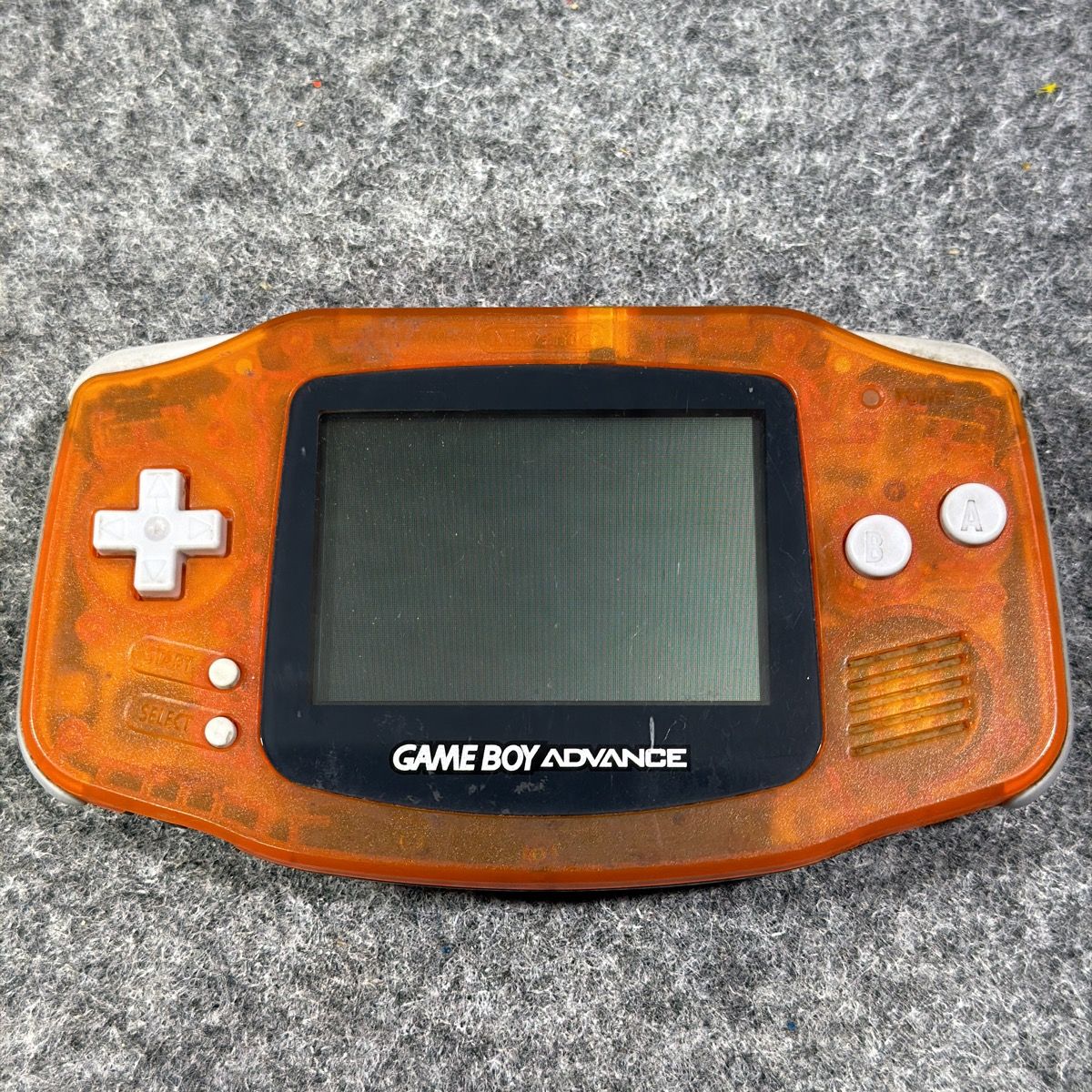 【ジャンク】任天堂 ゲームボーイアドバンス 本体 クリアオレンジ AGB-001 GBA