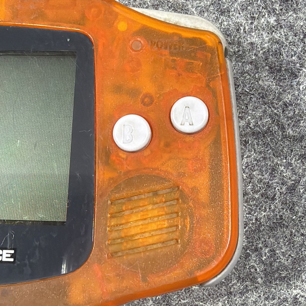 【ジャンク】任天堂 ゲームボーイアドバンス 本体 クリアオレンジ AGB-001 GBA