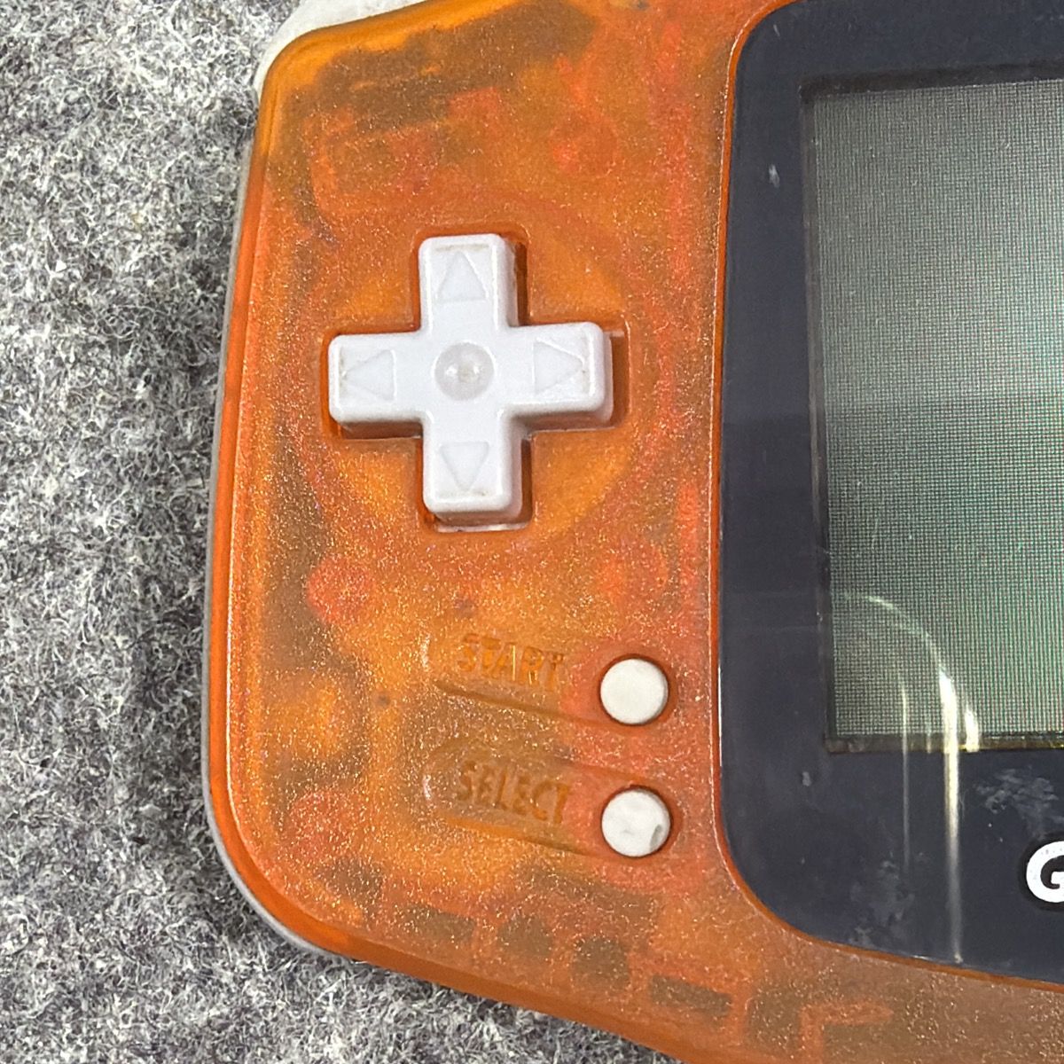 【ジャンク】任天堂 ゲームボーイアドバンス 本体 クリアオレンジ AGB-001 GBA