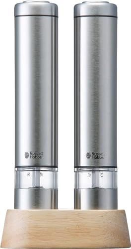 ラッセルホブス 電動ミル ソルト&ペッパー ミニ (2本セット) 7933JP シルバー″mn 81e2db8c ラッセルホブス 電動ミル ソルト&ペッパー ミニ (2本セット) 7933JP シルバー″mn 81e2db8c