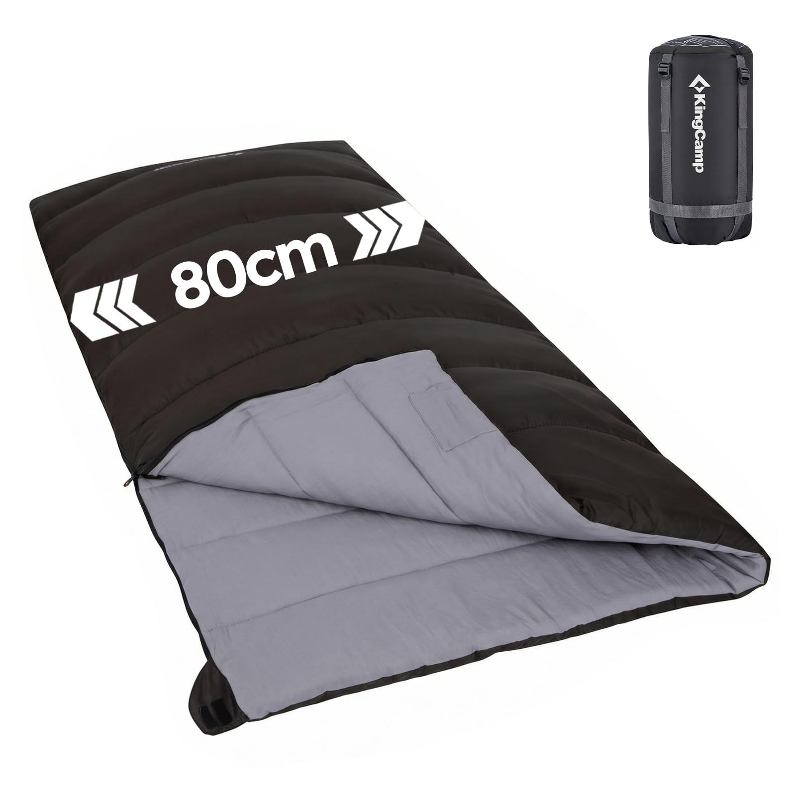 KingCamp 寝袋 封筒型 オールシーズン シュラフ 夏用 連結可能 1.4KG 冬用 快適温度7℃-12℃ 保温 コンパクト 軽量 防水 防災 キャンプ 車中泊 丸洗い可能 収納パック付き″mn 9fd97e83