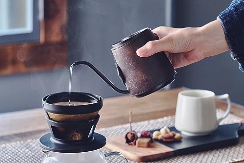 cores コレス ドリップポット コーヒー 300ml 細口 皮革カバー C470″mn ef4ac63e