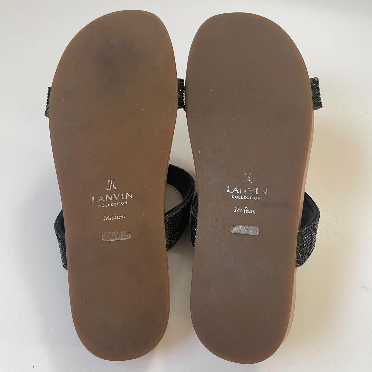 LANVIN COLLECTION ランバンコレクション ビジューサンダル M ブラック