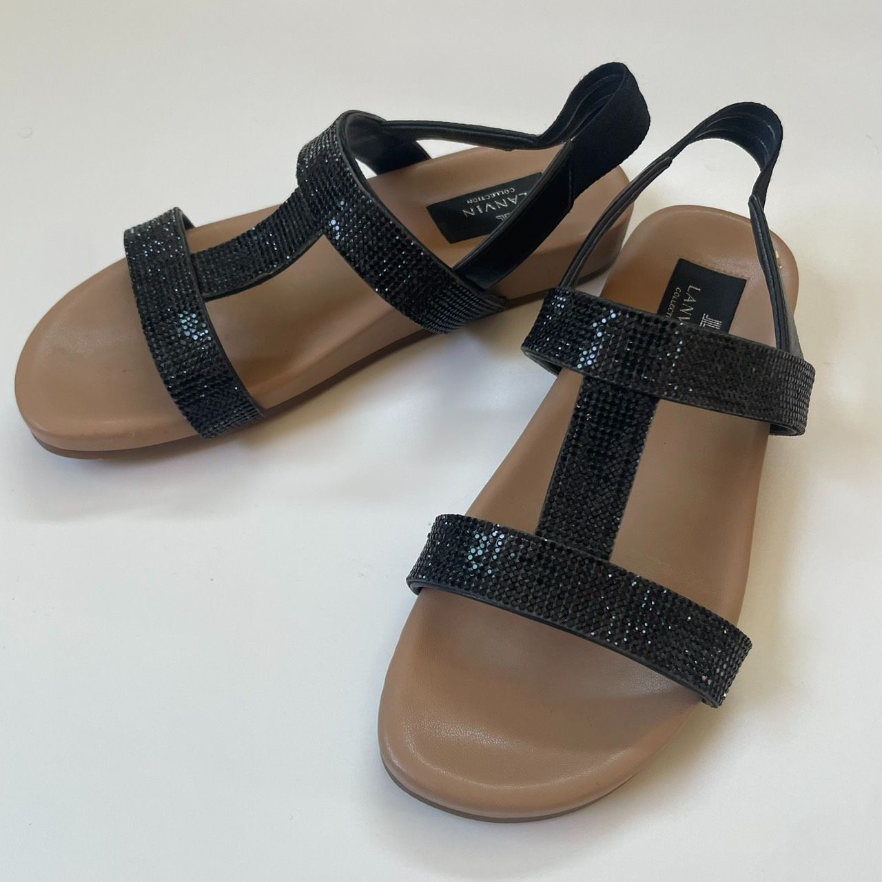 LANVIN COLLECTION ランバンコレクション ビジューサンダル M ブラック