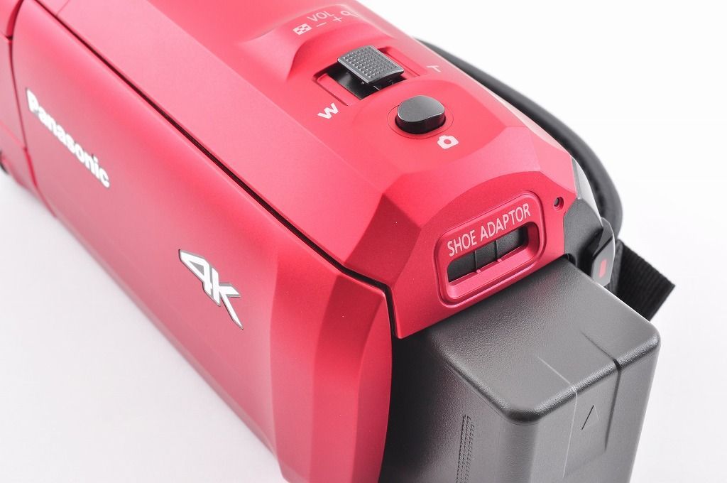 【2ヶ月保証付き】Panasonic HC-VX992M レッド 4K ビデオカメラ 20倍ズーム Wi-Fi パナソニック＃1546