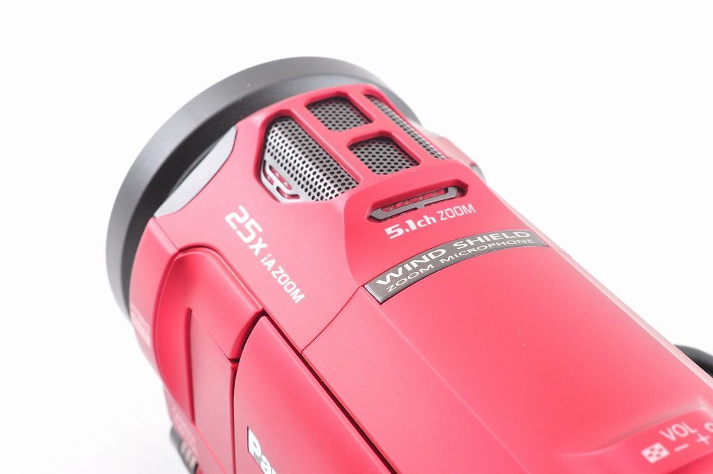 【2ヶ月保証付き】Panasonic HC-VX992M レッド 4K ビデオカメラ 20倍ズーム Wi-Fi パナソニック＃1546