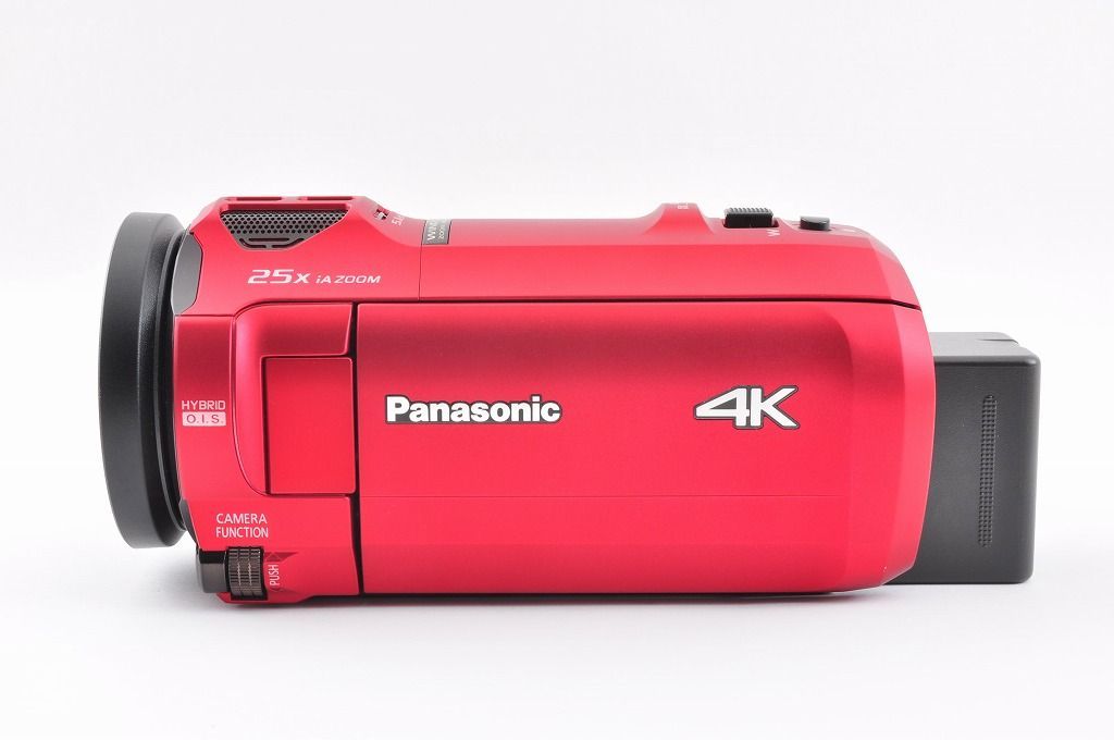 【2ヶ月保証付き】Panasonic HC-VX992M レッド 4K ビデオカメラ 20倍ズーム Wi-Fi パナソニック＃1546