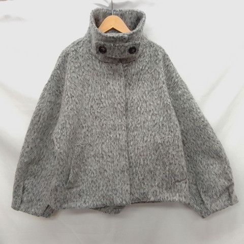 olu. オルドット 2wayシャギーミドルコート ライトグレー Ｆ ◇○☆