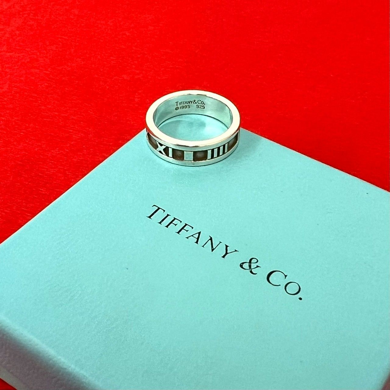 極 美品 TIFFANY&Co. ティファニー ヴィンテージ アトラス リング