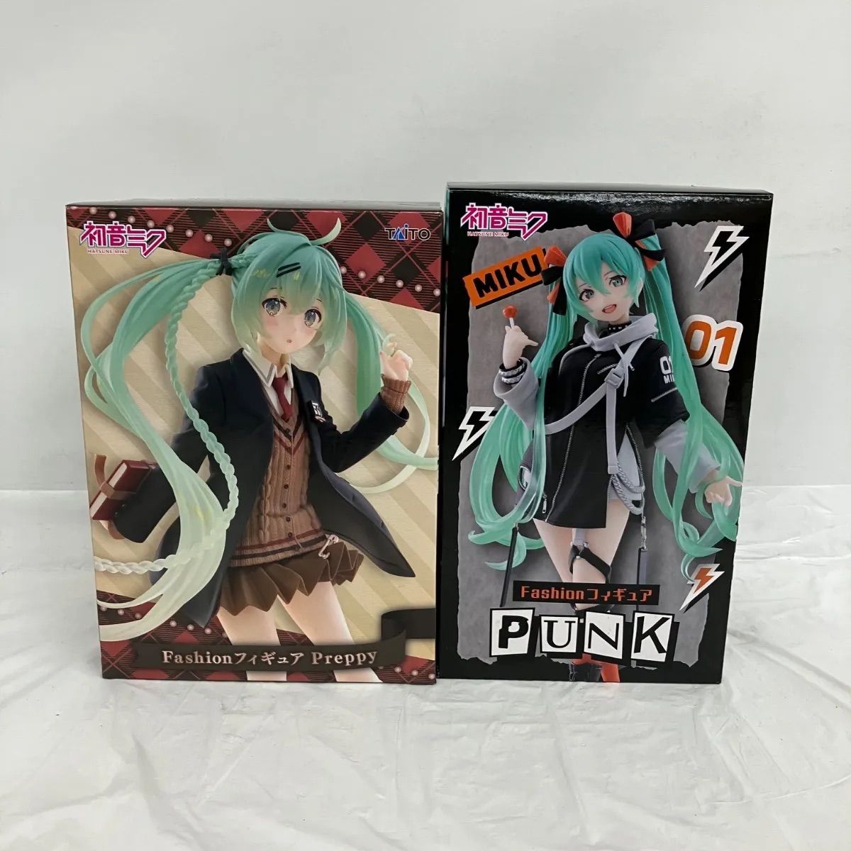 未開封 初音ミク Fashion フィギュア PUNK Preppy 2種セット LF5C48