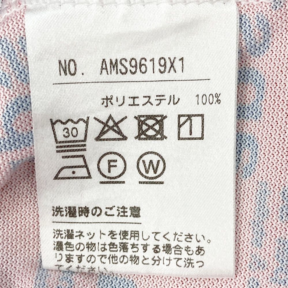 サイズ：M AND PER SE アンパスィ 半袖ポロシャツ 総柄 レッド系 [240101690147] ゴルフウェア メンズ ストスト