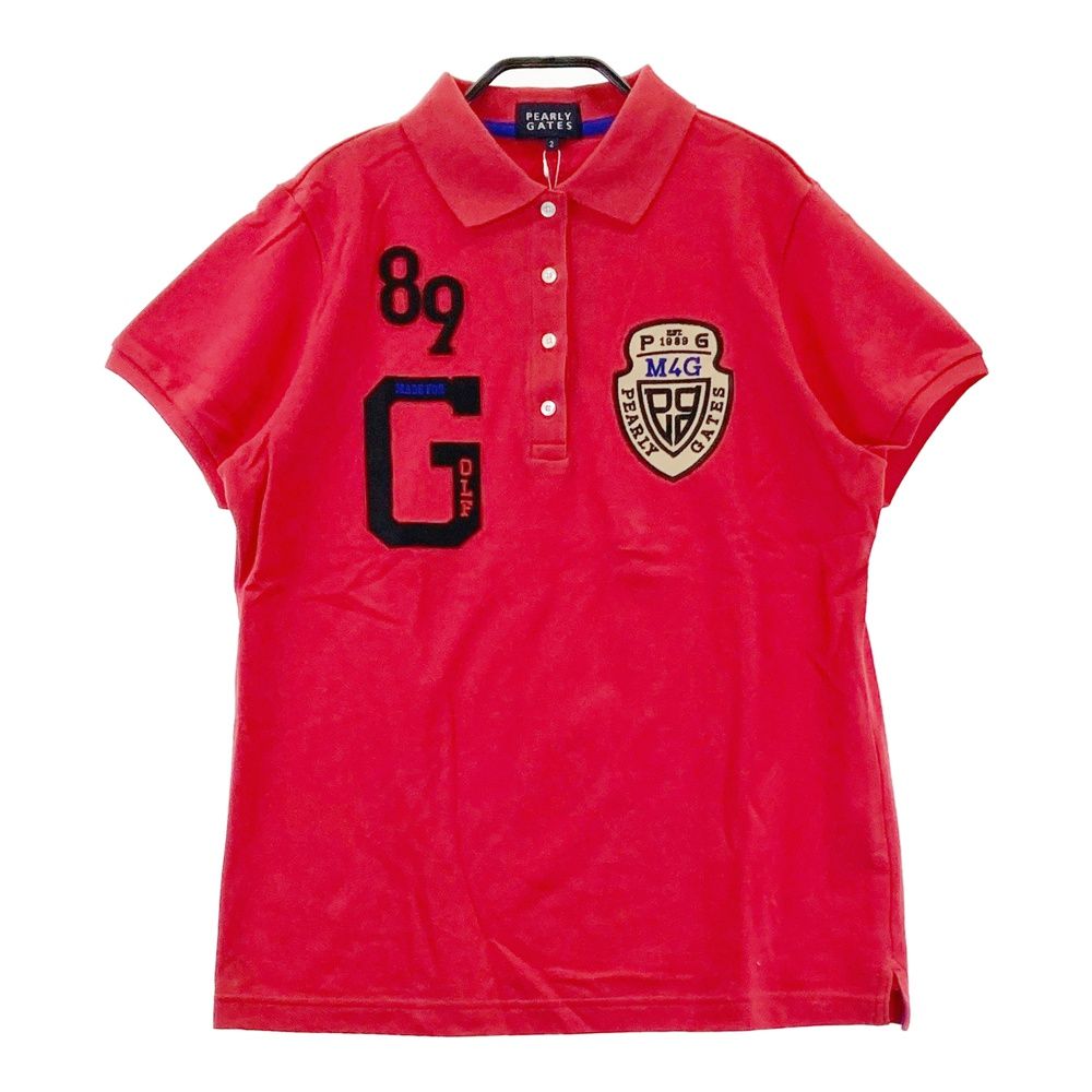 サイズ：2 PEARLY GATES パーリーゲイツ 半袖ポロシャツ グレー系 [240101698811] ゴルフウェア レディース ストスト
