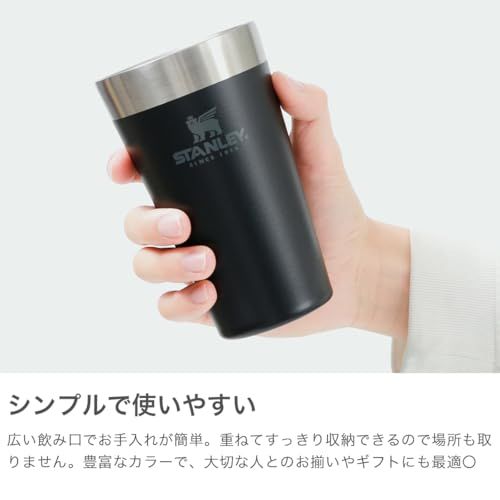 [スタンレー ]STANLEY スタッキング真空パイント 0.47L タンブラー 470ml 10-02282 オレンジe 17119de4