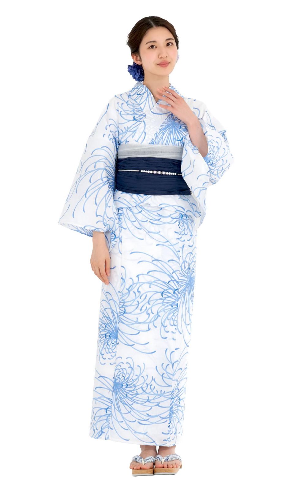 [NISHIORI] 二部式浴衣 レディース セパレート 浴衣単品 簡単着付け 夏祭り 花火大会 女性用 トレンド柄 和モダン 着崩れしにくいe 33014738