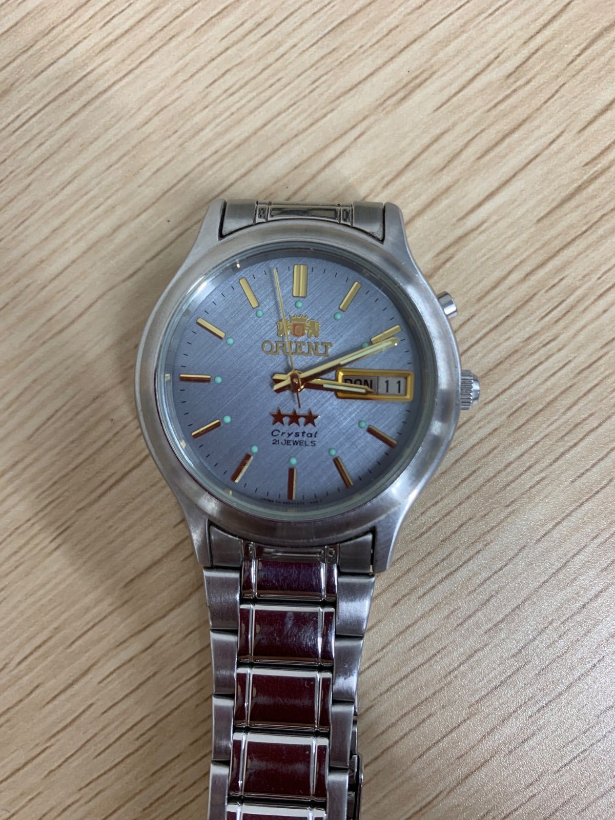 稼動品】 オリエント スリースター 469WA1-71 自動巻き グレー文字盤