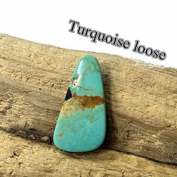 tru-86 ハッチタ ターコイズ ルース Hachita Turquoise 【ニューメキシコ】ターコイズ カボション アクセサリー/材料/彫金/コレクション